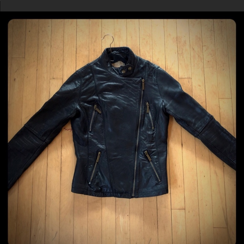 Michael kors leather jacket 100% leather